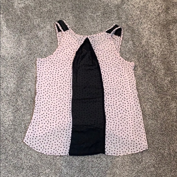 Pink Patterned Color Block Tank Top - Picture 2 of 3